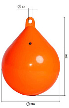 Буй пластиковый маркерный BUOY Ø210x280 мм