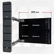 Опора сиденья рег. складная на ликтрос укороченная, нерж. 