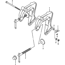 Зажимной кронштейн (кронштейн транца) Suzuki