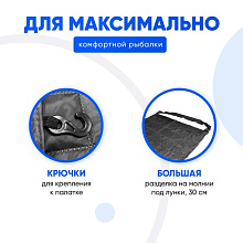 Пол утепленный для зимней палатки 255х255 см. + огнеупорный коврик 60х60 см.