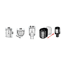 Огонь ходовой "Utility Compact" (зеленый), бел. корпус