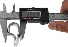 Крючок двойной 65х36 мм. для одежды, сталь