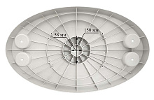 Столешница овальная пластиковая 457х762 мм