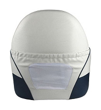 Кресло мягкое OCEAN 51 с откидным валиком, белый/синий