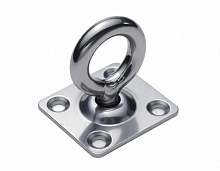 Крепежная планка 40х35 мм с поворотной проушиной 6 мм, нержавеющая сталь (Cim)