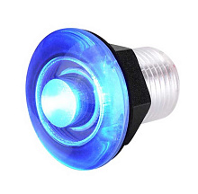 Огонь подводный светодиодный SeaFlo Ø38 мм, 0.2Вт, 12В, IP68, голубой свет