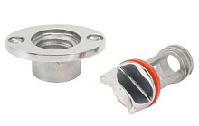 Шпигат с резиновым уплотнением, нержавеющая сталь