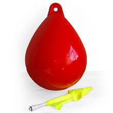 Буй пластиковый маркерный с флагштоком BUOY Ø450x630 мм, красный + флаг