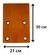 Навесной транец, до 25 л.с., дерево/нержавеющая сталь