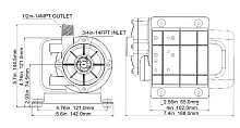 Помпа циркуляции жидкости SeaFlo SFCPA2G50001, 33 л/мин, 230 В