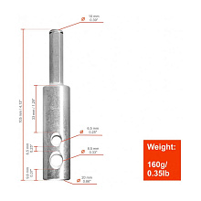 Адаптер для ледобура под шуруповерт 19 мм. (АШ-03)