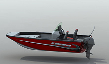 Лодка алюминиевая Альбакор 410 FISH с консолью