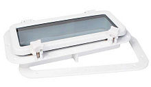Иллюминатор прямоугольный SeaFlo SFPP1-04, 400x200 мм, белый