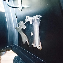 Колпак на кронштейн для транцевых колес, 140х90х60 мм. (пара)