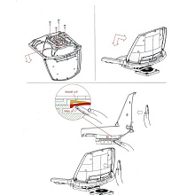 Основание быстросъемное, вращающееся для сидений (Титан)