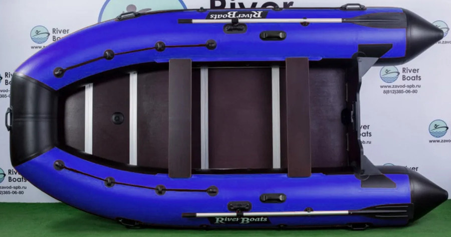 Надувная лодка ПВХ RiverBoats RB 390 (киль, слань)